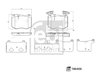 SET PLACUTE FRANA FEBI BILSTEIN 186406 - Compatibil cu MERCEDES-BENZ