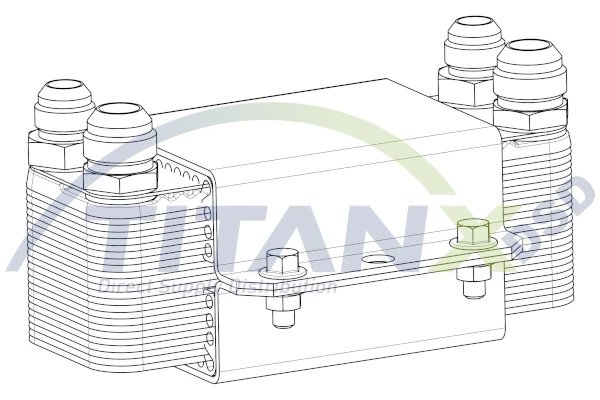 RADIATOR ULEI / TERMOFLOT TITANX OX509007 - Piesa auto compatibila cu mai multe marci