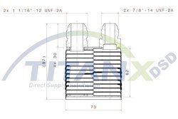 RADIATOR ULEI / TERMOFLOT TITANX OX509007 - Piesa auto compatibila cu mai multe marci