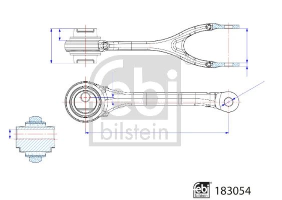 Brat suspensie Febi Bilstein 183054