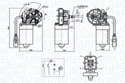 Motor stergator Magneti Marelli 064370000010