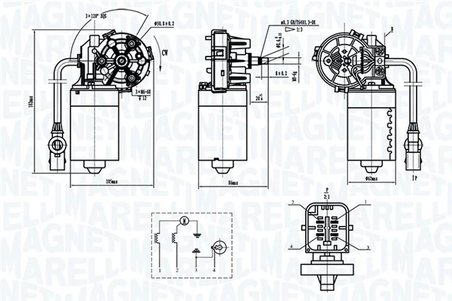 Motor stergator Magneti Marelli 064370000010
