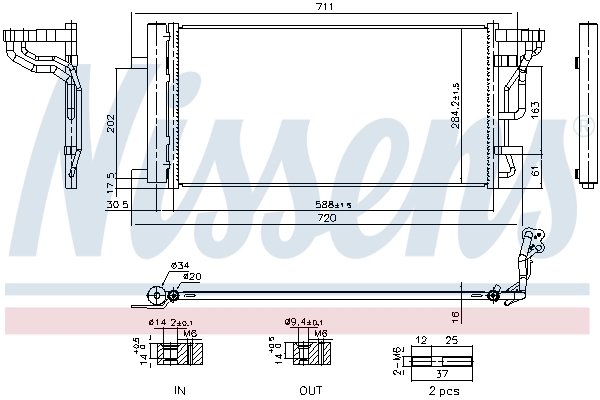 Radiator climatizare Nissens 940978
