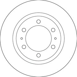 DISC FRANA TRW DF6817S - Compatibil cu TOYOTA