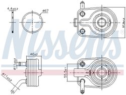Radiator ulei / termoflot Nissens 91447