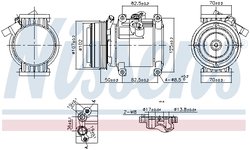 COMPRESOR CLIMATIZARE NISSENS 891011 - Compatibil cu CHEVROLET