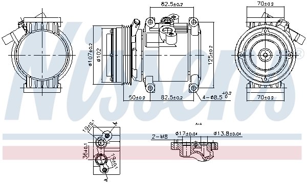 COMPRESOR CLIMATIZARE NISSENS 891011 - Compatibil cu CHEVROLET