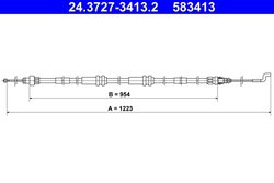 CABLU FRANA DE MANA ATE 24.3727-3413.2 - Compatibil cu VW