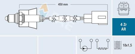 Sonda lambda FAE 75688