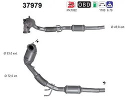 CATALIZATOR AS 37979 - Compatibil cu VW
