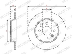 Disc frana Ferodo DDF3047C