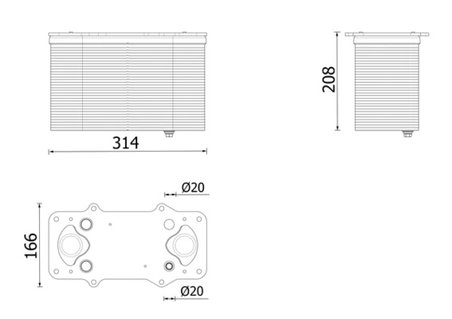 Intercooler MAHLE CI 710 000P