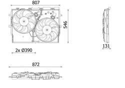 VENTILATOR RADIATOR RACIRE MAHLE CFF 627 000P - Compatibil cu FIAT