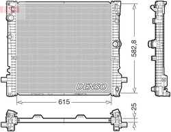 Radiator racire motor Denso DRM05124