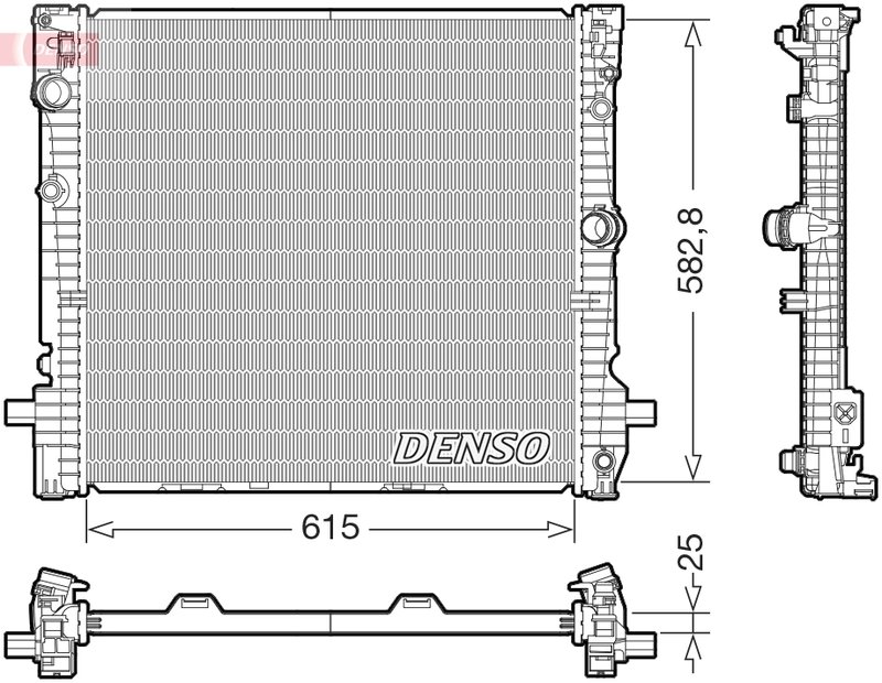 Radiator racire motor Denso DRM05124