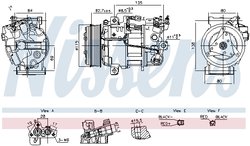 COMPRESOR CLIMATIZARE NISSENS 891042 - Compatibil cu RENAULT