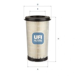 FILTRU AER UFI 27.H71.00 - Piesa auto compatibila cu mai multe marci