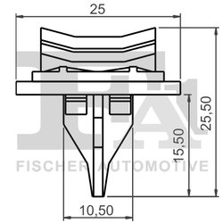 CLIPS, ACOPERIRE DECORATIVA SI PROTECTIE FA1 13-40018.25 - Compatibil cu FORD