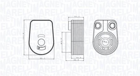 RADIATOR ULEI / TERMOFLOT MAGNETI MARELLI 350300002800 - Compatibil cu DACIA, INFINITI, MERCEDES-BENZ, NISSAN, RENAULT, SUZUKI