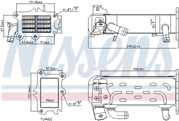 RADIATOR RECIRCULARE GAZE ESAPAMENT NISSENS 989447 - Compatibil cu MERCEDES-BENZ
