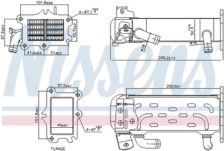 RADIATOR RECIRCULARE GAZE ESAPAMENT NISSENS 989447 - Compatibil cu MERCEDES-BENZ