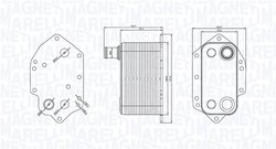 Radiator ulei / termoflot Magneti Marelli 350300004000