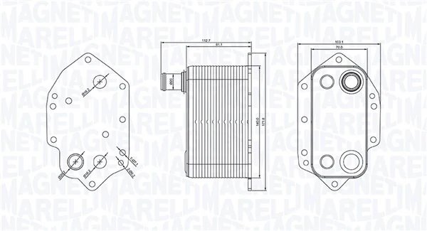Radiator ulei / termoflot Magneti Marelli 350300004000