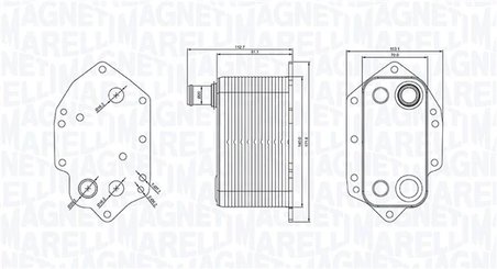 Radiator ulei / termoflot Magneti Marelli 350300004000