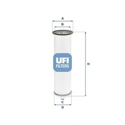 Filtru aer UFI 27.H78.00