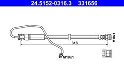Furtun frana ATE 24.5152-0316.3