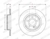 DISC FRANA FERODO DDF3031C - Compatibil cu MERCEDES-BENZ