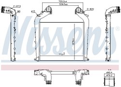 Intercooler Nissens 961323