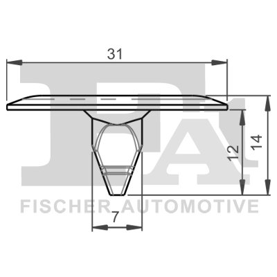 clips, acoperire decorativa si protectie FA1 14-10012.5