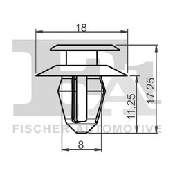 CLIPS, ACOPERIRE DECORATIVA SI PROTECTIE FA1 10-40006.10 - Compatibil cu ALPINA, BMW