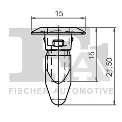 CLIPS, ACOPERIRE DECORATIVA SI PROTECTIE FA1 11-60006.10 - Compatibil cu AUDI, SEAT, SKODA, VW