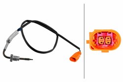 SENZOR TEMPERATURA GAZE EVACUARE HELLA 6PT 010 376-621 - Compatibil cu AUDI