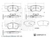 Set placute frana Blue Print ADBP420114