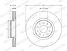 DISC FRANA FERODO DDF3075C - Compatibil cu FIAT