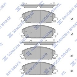SET PLACUTE FRANA HI-Q SP4087 - Piesa auto compatibila cu mai multe marci