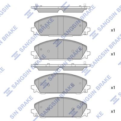 Set placute frana Hi-Q SP4087