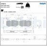 SET PLACUTE FRANA DELPHI LP3872 - Compatibil cu LEXUS