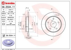 DISC FRANA BREMBO 08.E534.11 - Compatibil cu SUZUKI
