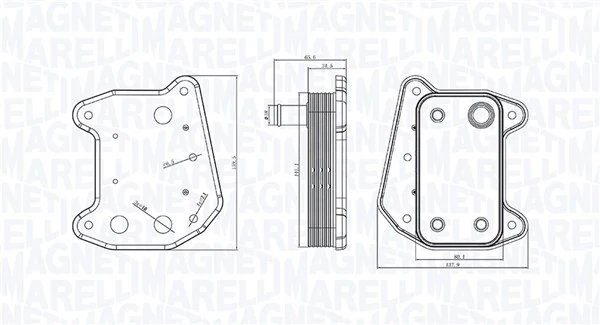 Radiator ulei / termoflot Magneti Marelli 350300001700