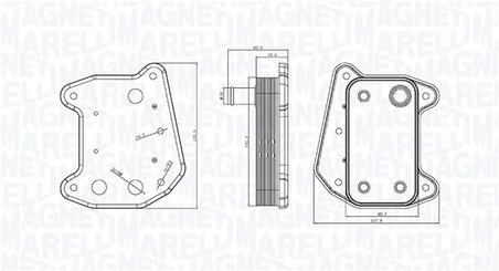 Radiator ulei / termoflot Magneti Marelli 350300001700