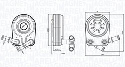 RADIATOR ULEI / TERMOFLOT MAGNETI MARELLI 350300000100 - Compatibil cu ALFA ROMEO, FIAT, LANCIA