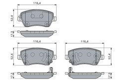 Set placute frana BOSCH 0 986 460 123