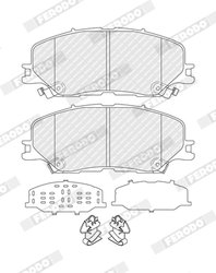 Set placute frana Ferodo FDB5542