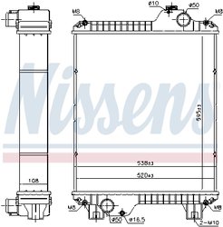 RADIATOR RACIRE MOTOR NISSENS 606931 - Piesa auto compatibila cu mai multe marci