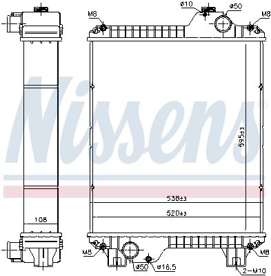 Radiator racire motor Nissens 606931