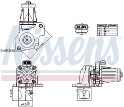 SUPAPA EGR NISSENS 98405 - Compatibil cu DACIA, INFINITI, MERCEDES-BENZ, NISSAN, RENAULT